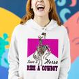 Save A Horse Ride A Cowboy Skeleton Western Pink Women Hoodie Gifts for Her