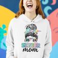 Senior 2024 Mom Class Of 24 Proud Mom Messy Bun Tie Dye Gifts For Mom Funny Gifts Women Hoodie Gifts for Her