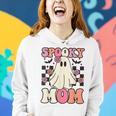 Spooky Mom Halloween Ghost Costume Retro Groovy Women Hoodie Gifts for Her