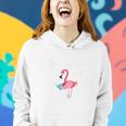 Teacher Spring Break With Reading Flamingo Women Hoodie Gifts for Her