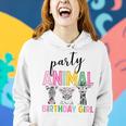 Wild Birthday Girl Zoo Party Safari Birthday Party Women Hoodie Gifts for Her