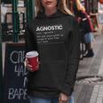 Agnostic Definition Anti-Religion Agnosticism Atheist Definition Funny Gifts Women Hoodie Unique Gifts