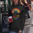 Allycat Lgbt Cat With Ally Pride Rainbow Women Hoodie Funny Gifts