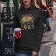 Awesome Since June 1963 Vintage 60Th Birthday Party Retro Women Hoodie Unique Gifts