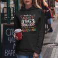 Born August 1963 60Th Birthday Gift Made In 1963 60 Year Old Women Hoodie Funny Gifts