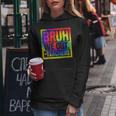 Bruh We Out Teachers End Of School Year Hello Summer Tie Dye Women Hoodie Unique Gifts