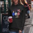 Cat 4Th Of July Costume Red White Blue Wine Glasses Funny Women Hoodie Unique Gifts