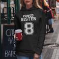 Custom Proud Volleyball Sister Number 8 Personalized Women Women Hoodie Unique Gifts
