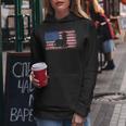 Ferret With The Usa Flag United States Of America Retro Women Hoodie Unique Gifts