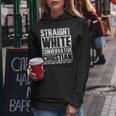 Straight White Conservative Christian Women Hoodie Funny Gifts