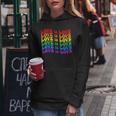 Gay Pride March Rainbow Lgbt Equality Groovy Love Is Love Women Hoodie Unique Gifts