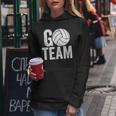 Go Team Volleyball Player Team Coach Mom Dad Family Women Hoodie Unique Gifts
