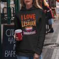 I Love My Lesbian Daughter Proud Lgbtq Mom Dad Parent Women Hoodie Unique Gifts