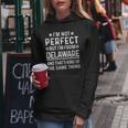 Im Not Perfect But Im From Delaware Pride Home State Women Hoodie Unique Gifts
