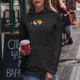 Inclusive Pulse Love Heartbeat Rainbow Gay Pride Lgbt Women Hoodie Unique Gifts