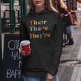 Their There They're English Teacher Gramma Police Joke Women Hoodie Funny Gifts