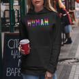 Love Pride Colorful Lgbt Rainbow Quote I Human Women Hoodie Unique Gifts