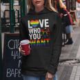 Love Who You Want Lgbt Gay Pride Men Women Rainbow Lgbtq Women Hoodie Unique Gifts