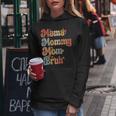 Mama Mommy Mom Bruh Vintage Funny Mother - Mama Mommy Mom Bruh Vintage Funny Mother Women Hoodie Unique Gifts
