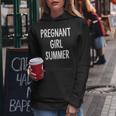Pregnant Girl Summer Baby Announcement Gifts For New Mom Women Hoodie Unique Gifts