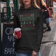 Santa's Favorite Jiu Jitsu Coach Ugly Christmas Sweater Women Hoodie Funny Gifts