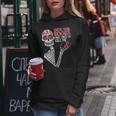 Sugar Skull Skeleton Breast Cancer Awareness Women Hoodie Unique Gifts