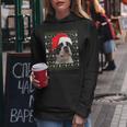 Ugly Xmas Sweater Santa Boston Terrier Dog Christmas Women Hoodie Unique Gifts