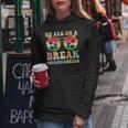 We Are On A Break Teacher Retro Groovy Summer Break Women Hoodie Personalized Gifts