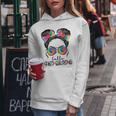 First Day Of School Hello 4Th Grade Messy Bun Girls Women Hoodie Unique Gifts