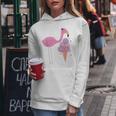 Flamingo Ice Cream Summer Vacay Party Beach Vibes Girls Gift Women Hoodie Unique Gifts