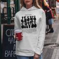 Good News Jesus Saves John 316-17 Christian Word On Back Women Hoodie Personalized Gifts