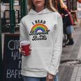 I Read Banned Books Retro Literature Rainbow Reading Vintage Women Hoodie Unique Gifts