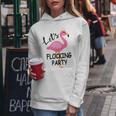 Lets Flocking Party Matching Flamingo Bachelorette Party Women Hoodie Unique Gifts