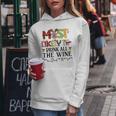 Most Likely To Drink All The Wine Christmas Family Matching Women Hoodie Unique Gifts