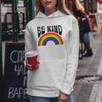 Rainbow Be Kind Movement Gay Pride Month 2023 Lgbtq Women Hoodie Unique Gifts