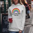 Retro Groovy Sounds Gay Im In Lgbt Rainbow Pride Month 2023 Women Hoodie Unique Gifts