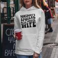 Somebodys Spoiled Blue Collar Wife On Back Women Hoodie Unique Gifts