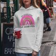 On Wednesday We Wear Pink Rainbow Breast Cancer Fighter Women Hoodie Personalized Gifts