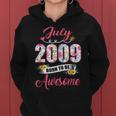 13Th Birthday Floral Gift For Womens Born In July 2009 Women Hoodie