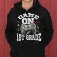 1St Grade Teacher & Student - Game On Video Controller Gifts For Teacher Funny Gifts Women Hoodie