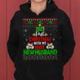 2023 First Christmas With My Hot New Husband Ugly Sweater Women Hoodie