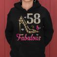 58 And Fabulous Funny 58Th Birthday Cute Gift Beautiful Fun Gift For Womens Women Hoodie
