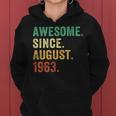 60 Year Old Gift 60Th Birthday Men Awesome Since August 1963 Women Hoodie
