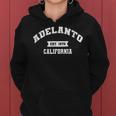 Adelanto California Ca Vintage Athletic Sports Established Women Hoodie