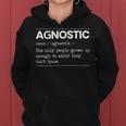 Agnostic Definition Anti-Religion Agnosticism Atheist Definition Funny Gifts Women Hoodie