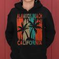 Alamitos Beach California Retro Women Hoodie