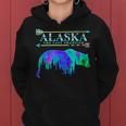 Alaska State Pride Alaska Northern Lights Alaskan Bear Women Hoodie