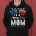 All American Mom - Usa Flag 4Th Of July Matching Sunglasses Women Hoodie