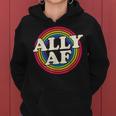 Ally Af Gay Pride Month Lgbt Rainbow Women Hoodie
