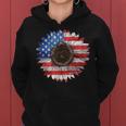American Flag Sunflower Graphic 4Th Of July Independence Day Women Hoodie
